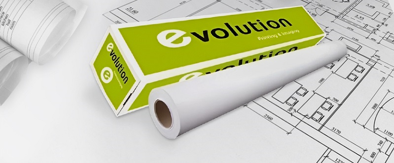 Бумага TECHNOEVOLAB Evolution PPC Premium EXTRA, 75 г/м², 620 мм × 175 м
