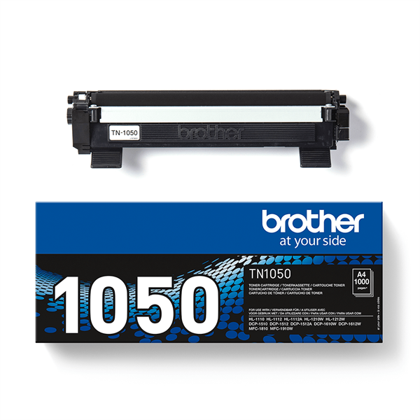 Тонерный картридж Brother TN1050, чёрный, 1000 страниц, лазерная печать