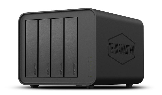 Система хранения TerraMaster D4-320, DAS, 4 отсека, RAID 0/1, USB-C