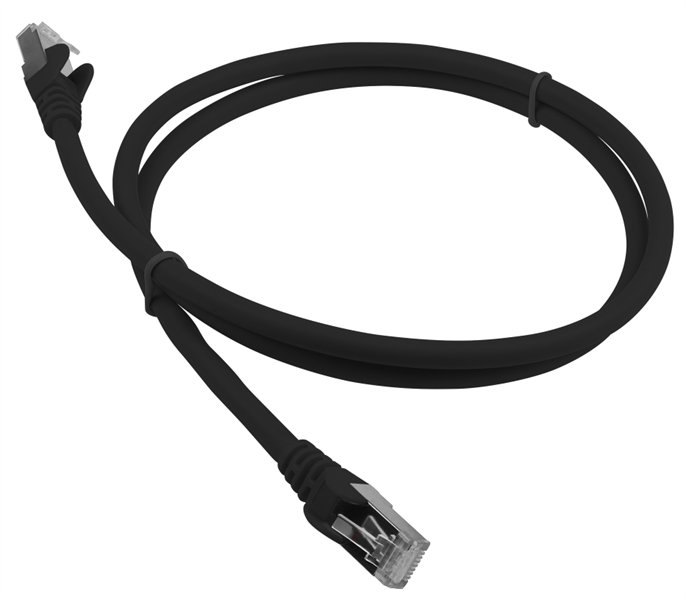 Патч-корд Lanmaster LAN-PC45/S6A-3.0-BK, кат.6A, FTP, 3м, RJ45, чёрный