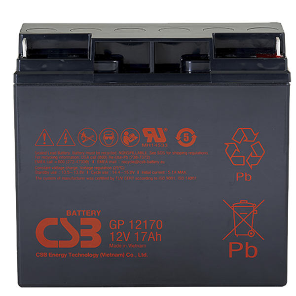 АКБ CSB GP12170 B3 CSB, 12V, 17Ah