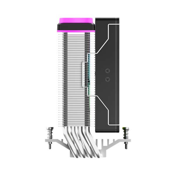 Кулер Ocypus Delta A40 SE BK ARGB, башенный, 190 Вт, 120 мм, 4 тепловые трубки, 4-pin PWM