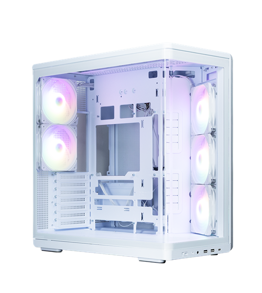 Корпус Zalman P60 White, Midi Tower, ATX, 5×120 мм ARGB, USB-C