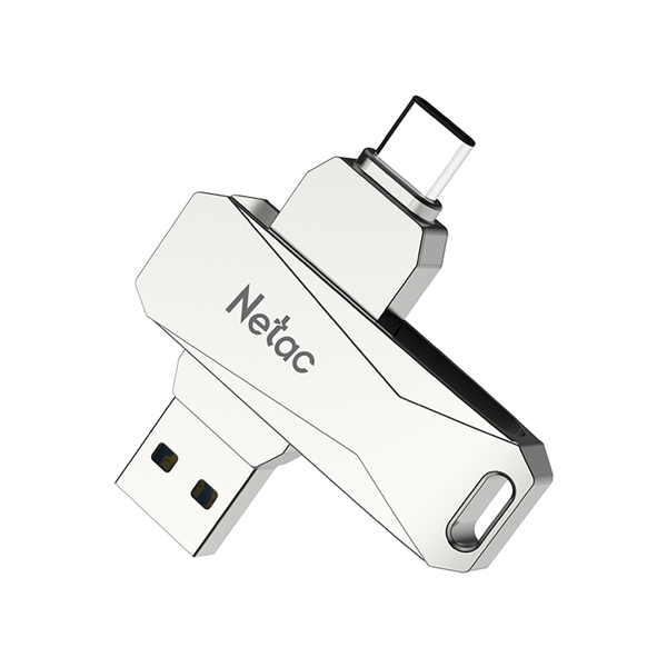 USB-флешка Netac NT03U782C-256G-32PN, 256ГБ, USB 3.2+Type-C