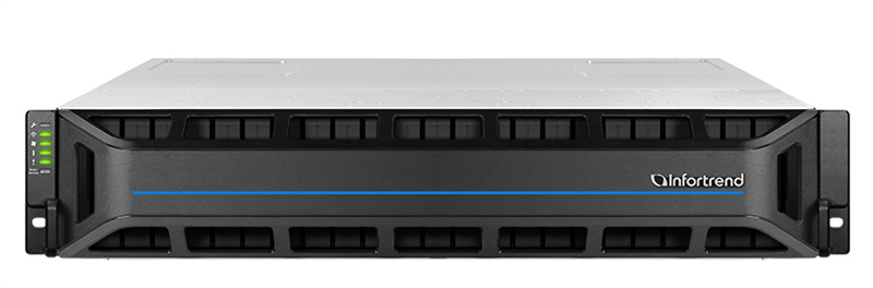 СХД Infortrend GS3025R02CBFD-8U32, 25×2.5", 2U, Dual Controller, 8×10GbE SFP+
