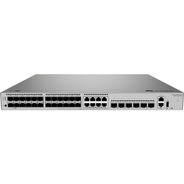 Коммутатор Huawei 98012556, L3, 24×GE SFP, 4×10GE SFP+, 2×12GE стек