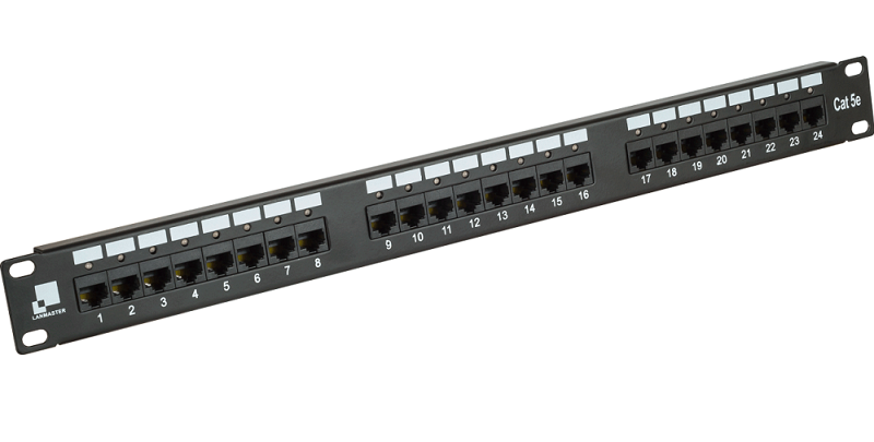Патч-панель Lanmaster LAN-PPi24U5E, 24×RJ-45, кат.5e, 1U