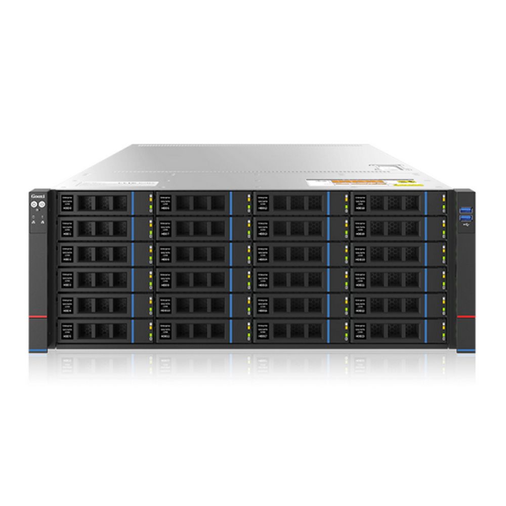 Серверная платформа Gooxi SR401-D24RE-G2, 4U, 24×SAS/SATA, 2×Socket SP5, 800W 1+1