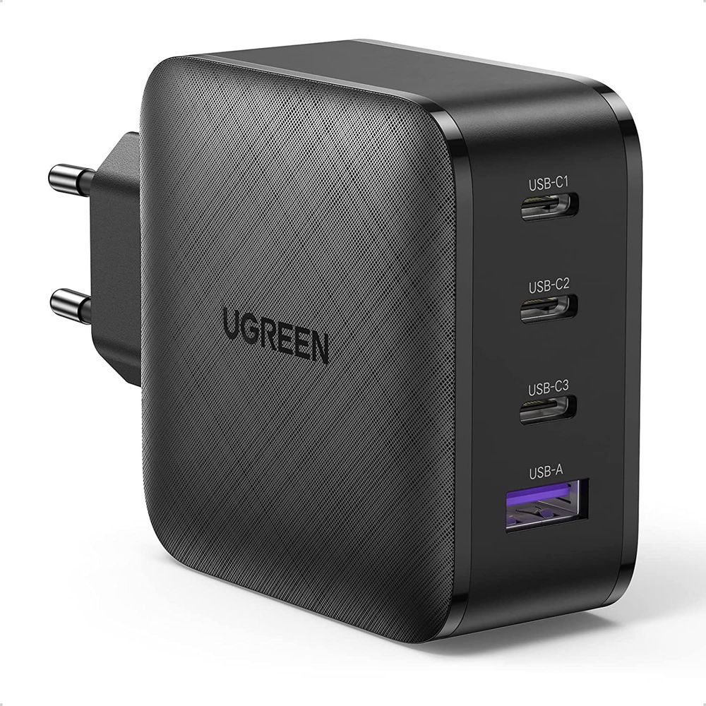Зарядное устройство UGREEN CD224 (70774), 65W, USB, 3×USB-C