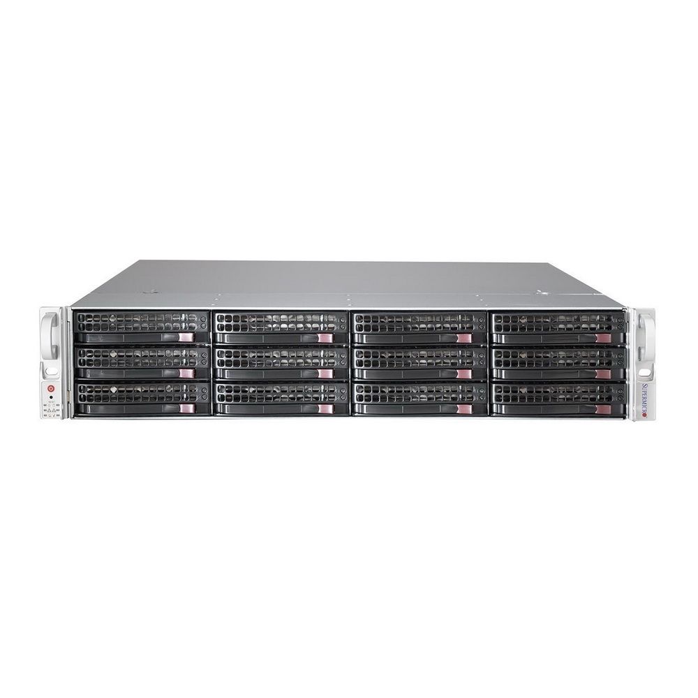 Корпус Supermicro CSE-826BE1C4-R1K23LPB, 2U, EATX, 12×3.5" HotSwap, 2×1200 Вт