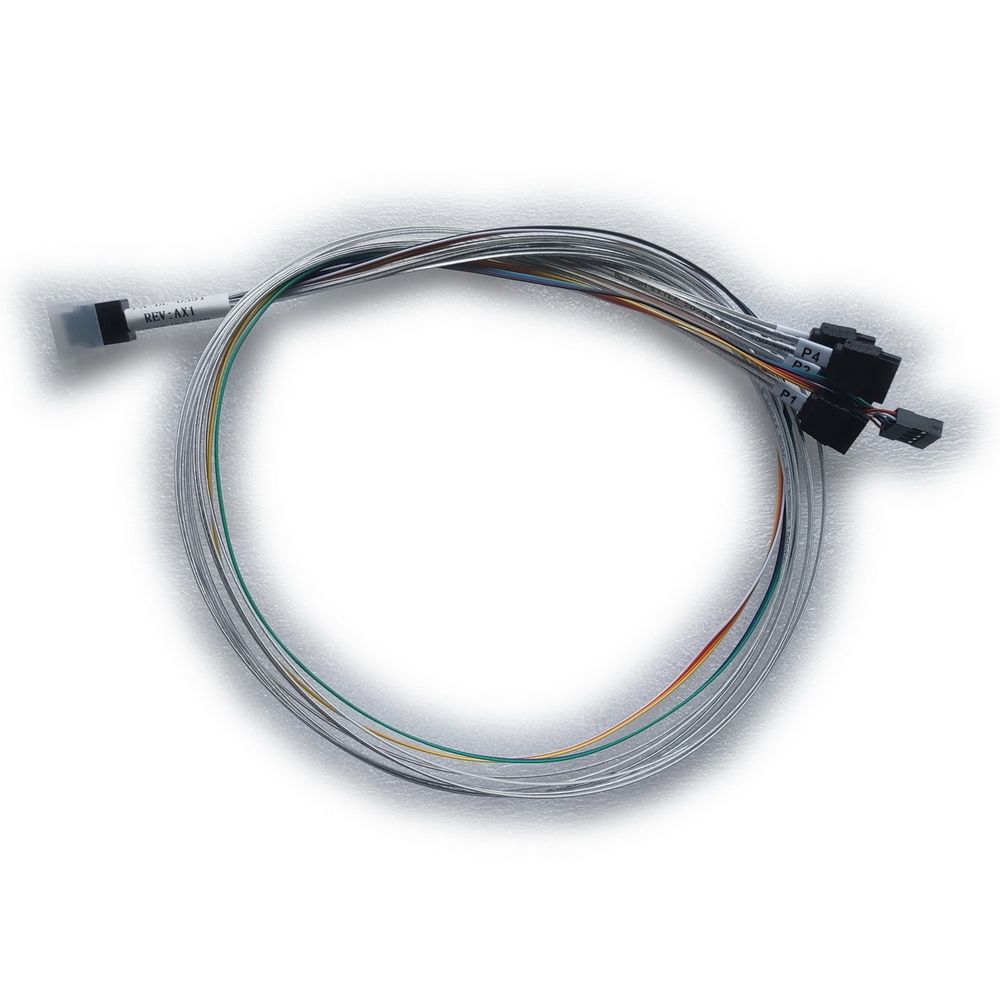Кабель DiliVing DL-0591, SFF-8643 — 4×SATA+SideBand, 0,75 м
