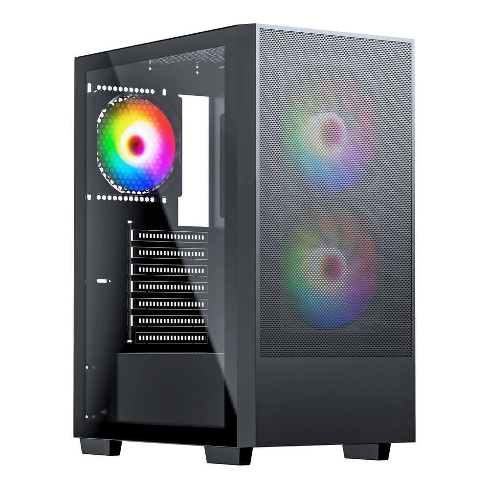 Корпус ACD AH-TC6GA-0000, Middle Tower ATX, 1×USB3.0, 2×USB2.0, TG