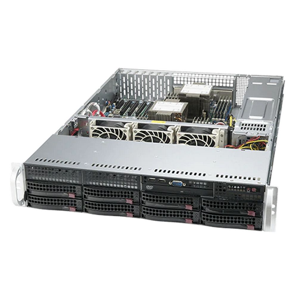 Серверная платформа SuperMicro SYS-620P-TR, 2U, 2xLGA4189, 16xDDR4, 8x3.5"