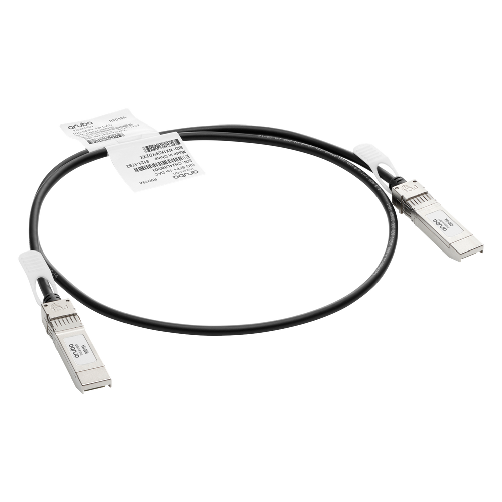 Кабель HPE Aruba J9281D, DAC SFP+ — SFP+, 10 Гбит/с, 1 м, пассивный