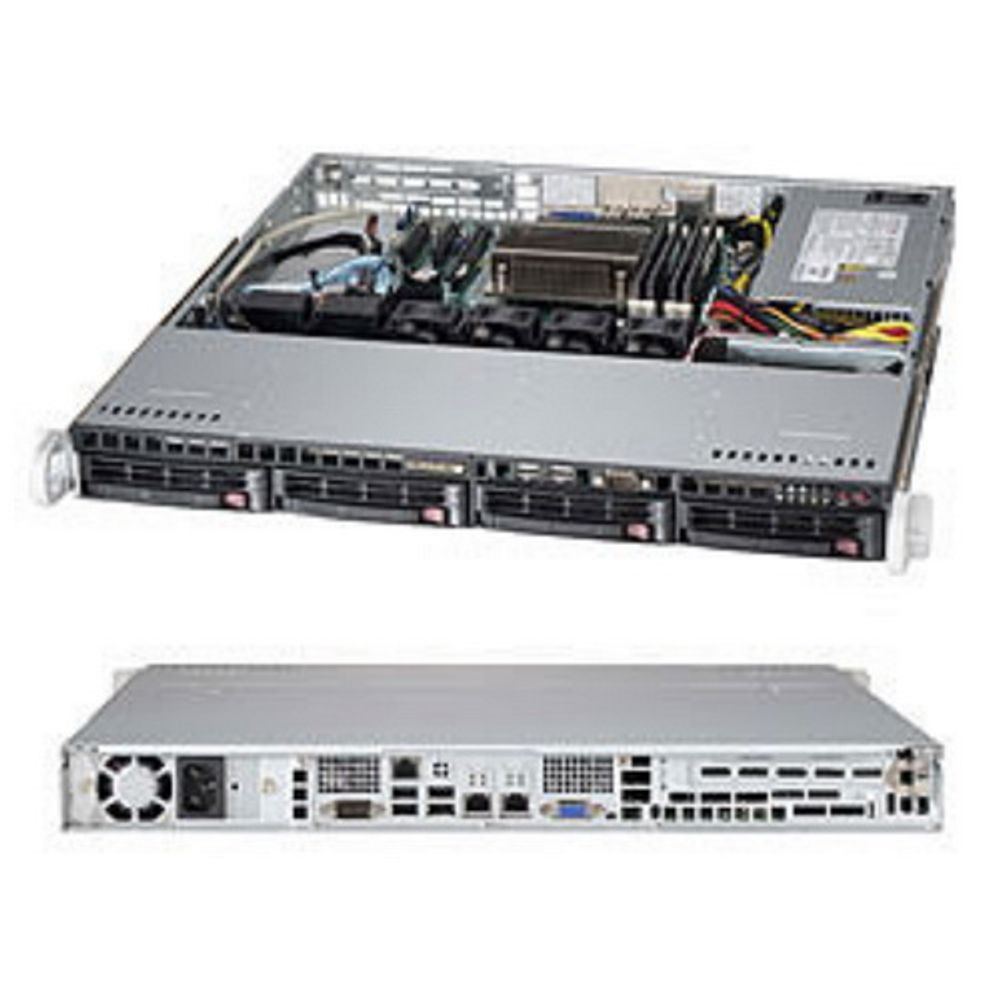 Сервер SuperMicro SYS-5018D-MTF, 1U, X10SLM-F, 350 Вт
