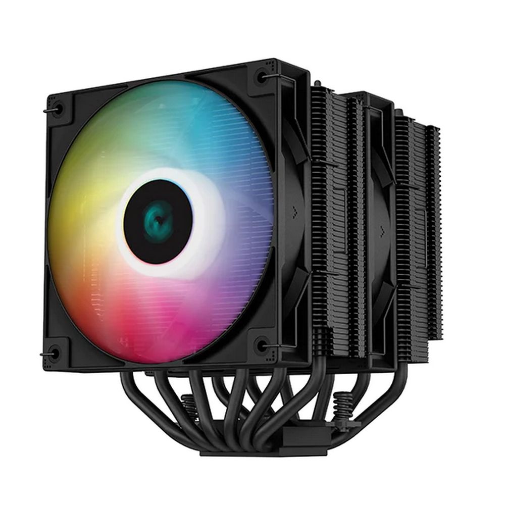 Кулер для процессора DEEPCOOL AG620 BK ARGb черный, 120 мм, алюминий/медь, 1850 об/мин, 29.4 дБ, 4 pin, 260 Вт, 157 мм