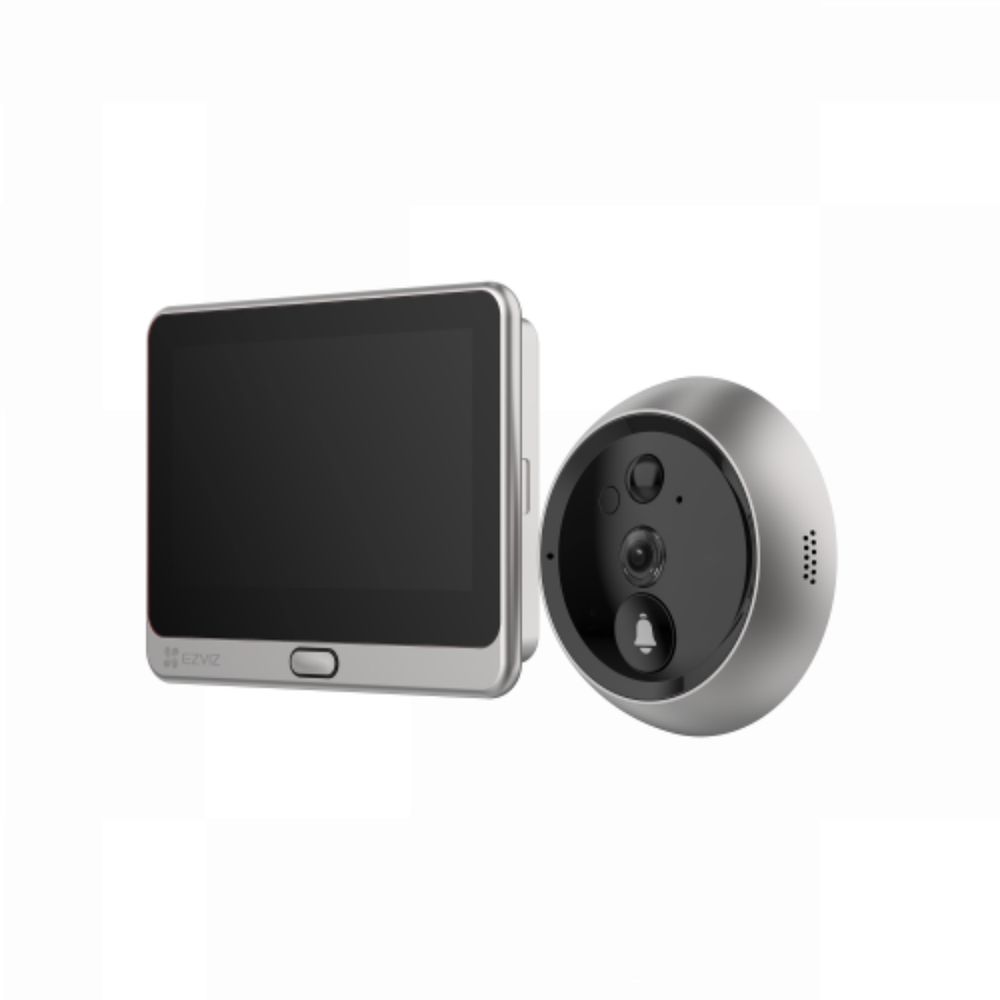 Цифровой дверной глазок EZVIZ DP2C, Wi-Fi 2.4 ГГц, экран 4.3", microSD до 256 ГБ