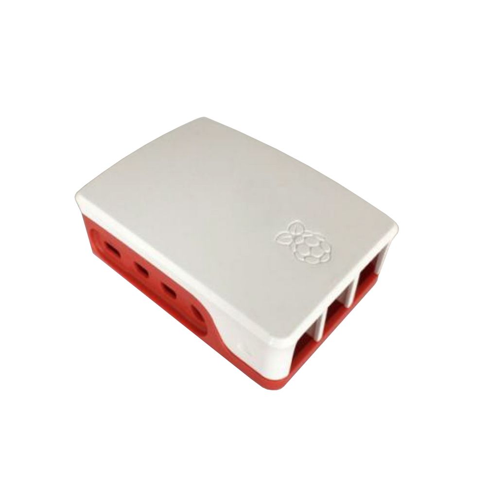 Корпус ACD RA597 для Raspberry 4B, пластик, белый/красный, 77x49x20 мм