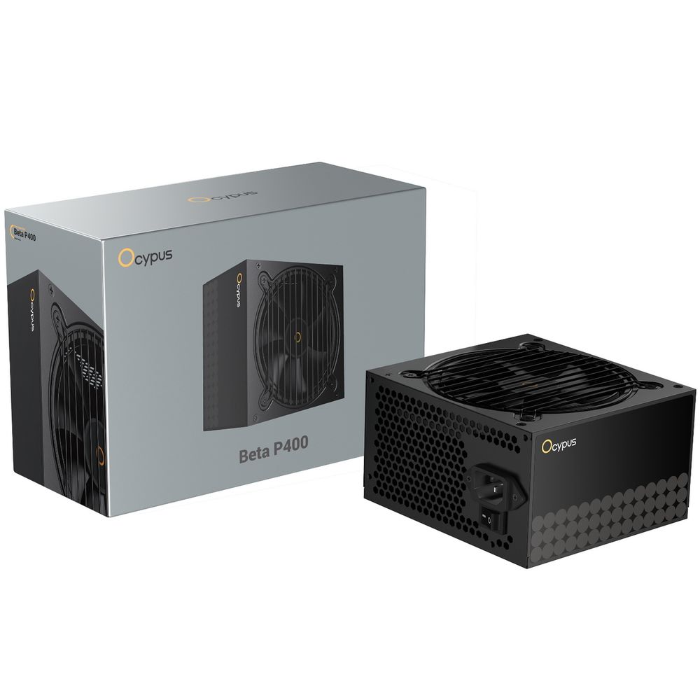 Блок питания Ocypus Beta P400, 400 Вт, ATX, немодульный, вентилятор 120 мм