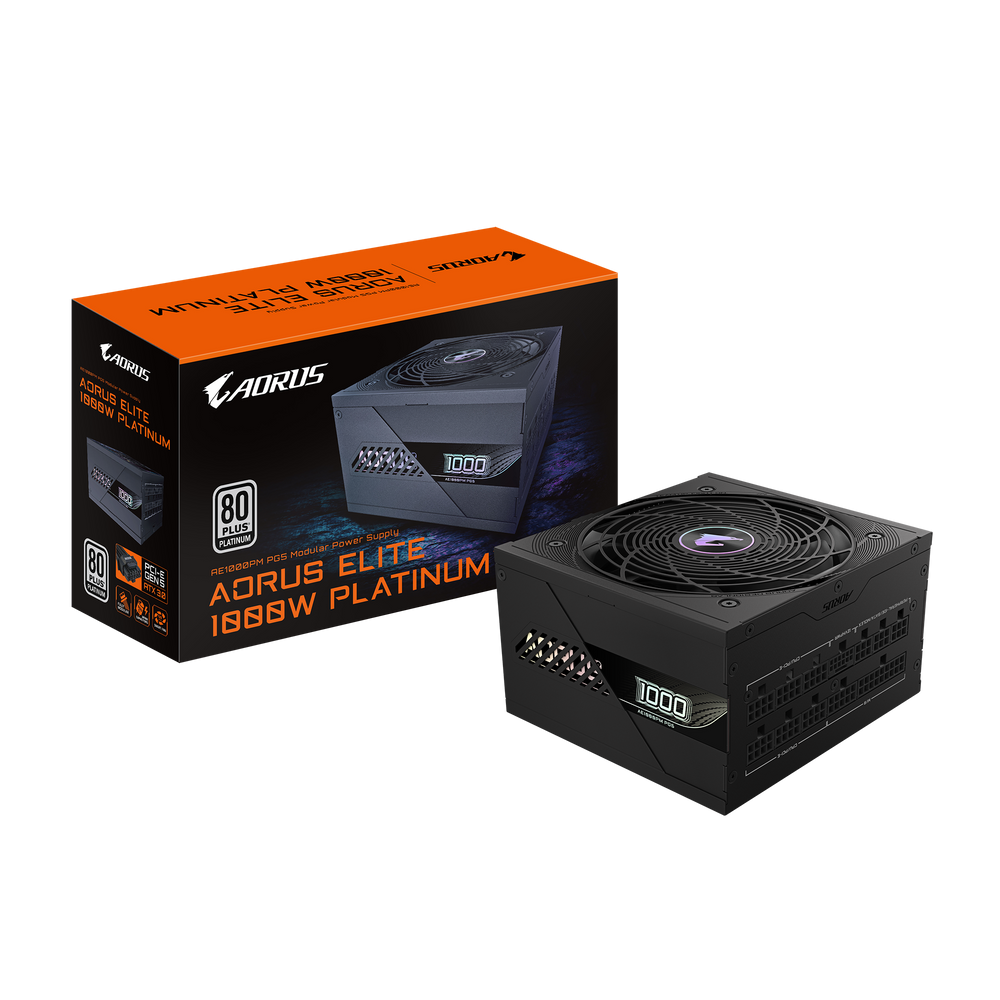 Блок питания Gigabyte GP-AE1000PM PG5, 1000Вт, 80+ Platinum, ATX 3.0, modular