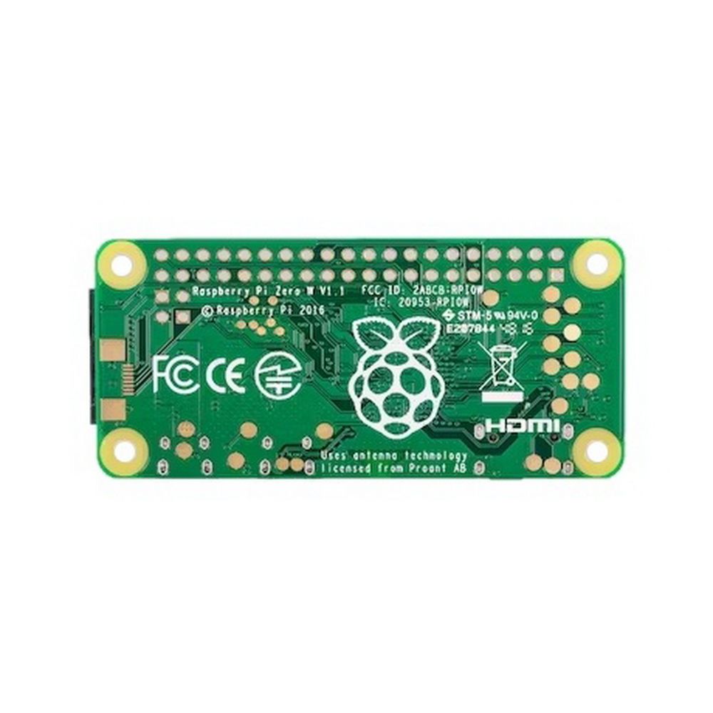 Одноплатный компьютер Raspberry Pi Raspberry Pi Zero W 1GHz single-core CPU, 512MB RAM, Mini HDMI port, Micro USB OTG port, Micro USB power, HAT-compatible 40-pin header, Composite video and reset headers, CSI camera connector, 802.11 b/g/n wireless LAN(MBZ)