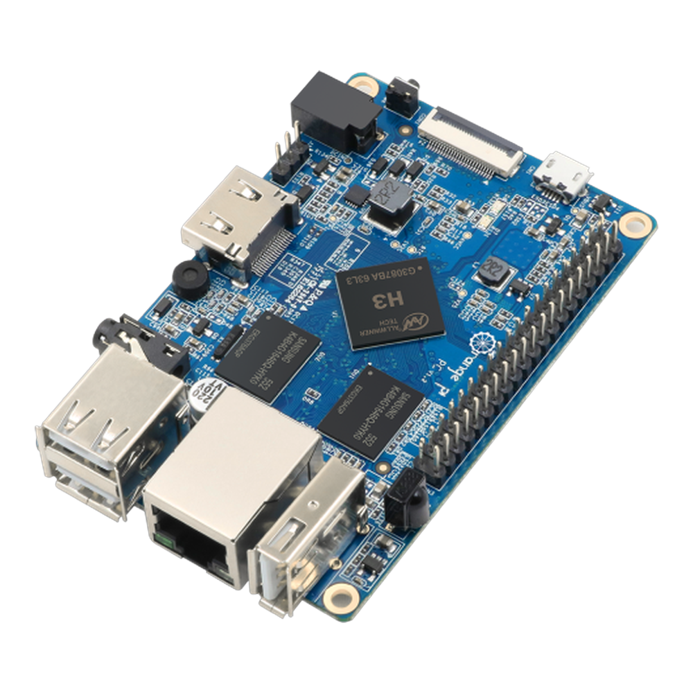 Мини-ПК Orange Pi PC Plus, Allwinner H3, 1GB DDR3, WiFi