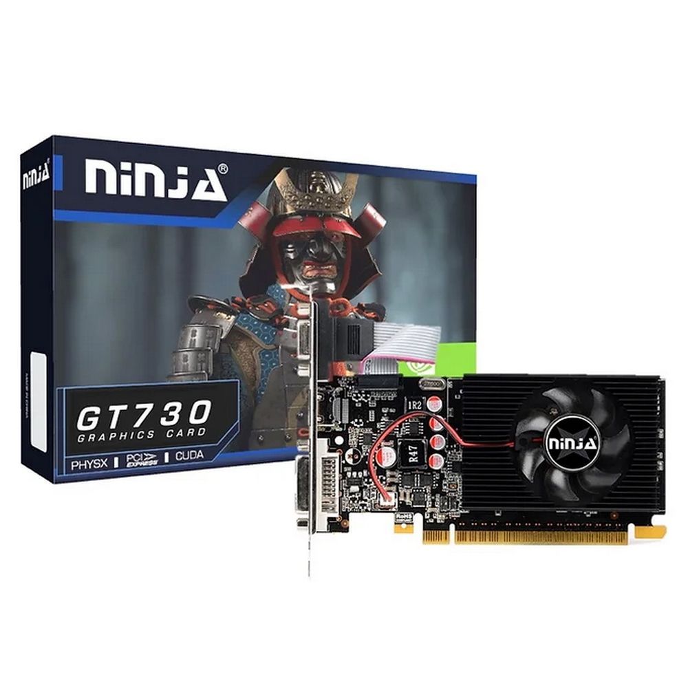 Видеокарта Ninja NF73NP043F, NVIDIA GT730, 4ГБ DDR3, 128 бит