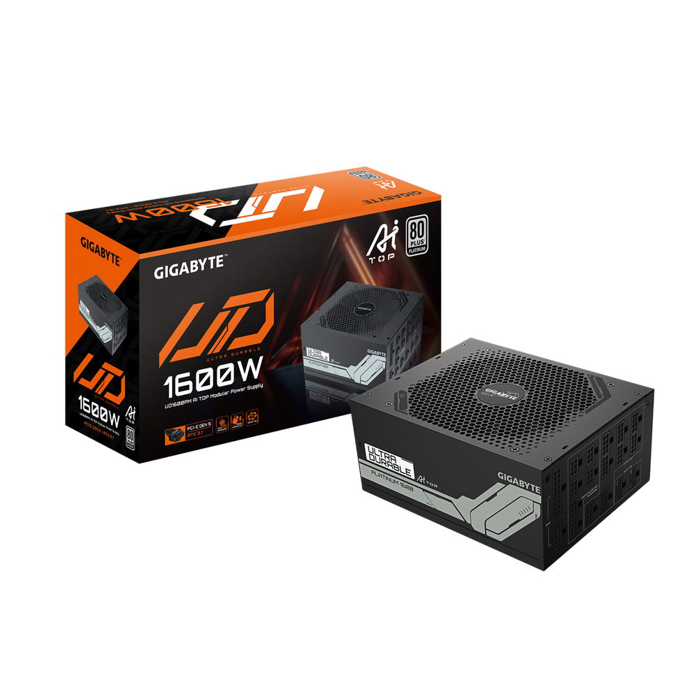Блок питания Gigabyte GP-UD1600PM PG5, 1600 Вт, ATX 3.1, 80 PLUS Platinum, модульный