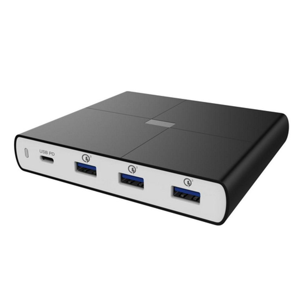 Зарядное устройство ACD ACD-P904U-V1B, 90 Вт, 4 порта USB: 1×USB-C PD + 3×USB-A QC3.0