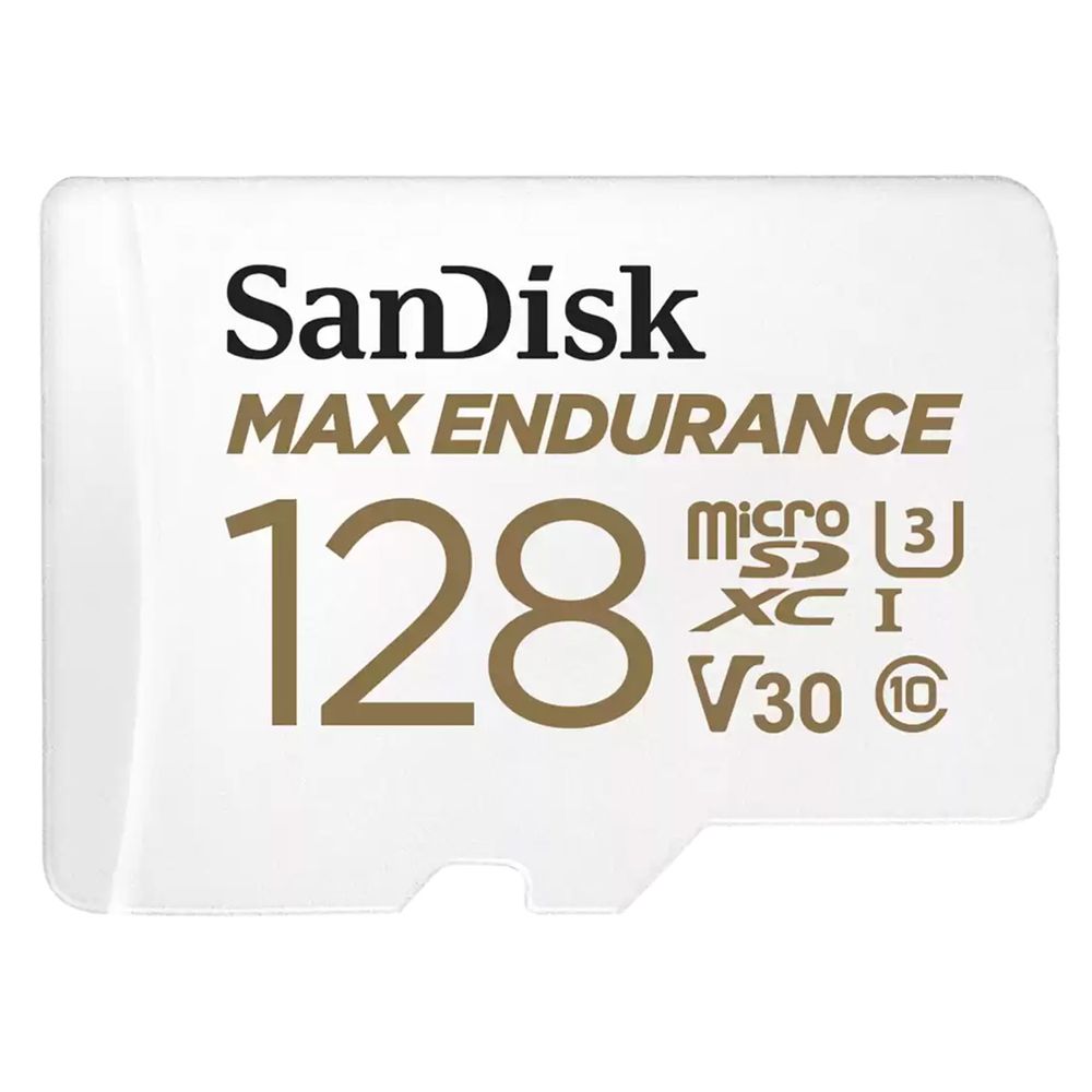 Карта памяти SanDisk MAX ENDURANCE SDSQQVR-128G-GN6IA, microSDXC 128ГБ, C10 U3 V30, +SD адаптер