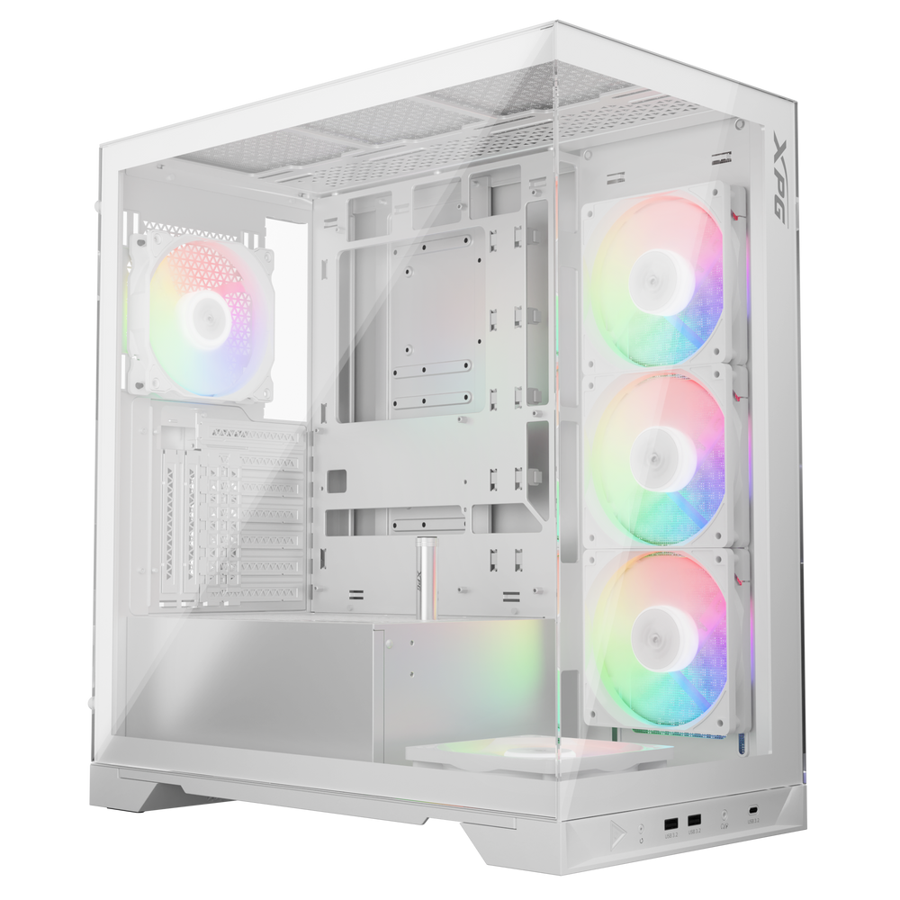 Корпус ПК XPG INVADERXMT-WHCWW, Mid-Tower, ATX, белый