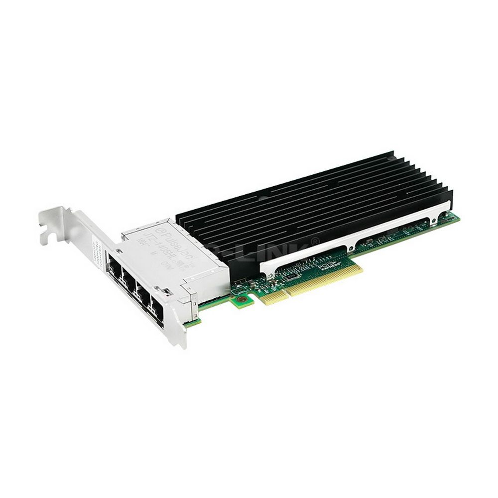 Сетевой адаптер LR-LINK LREC9804BT, 4×10G RJ45, Intel XL710, PCIe 3.0 x8