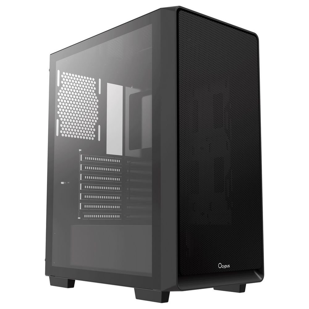 Корпус OCYPUS Gamma C60 BK, Midi-Tower, ATX/mATX/mITX, 1xUSB 3.2 Gen 1 + 2xUSB 2.0, без БП