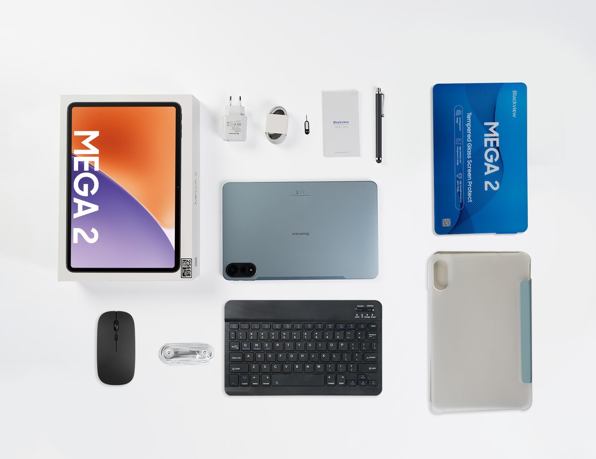 Планшет BLACKVIEW MEGA2 BVMEGA2-G12256BLU, 11.97" IPS, 12/256ГБ, 4G