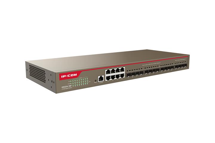 Коммутатор TENDA G5324-16F, 8×1GbE + 16×SFP, L3