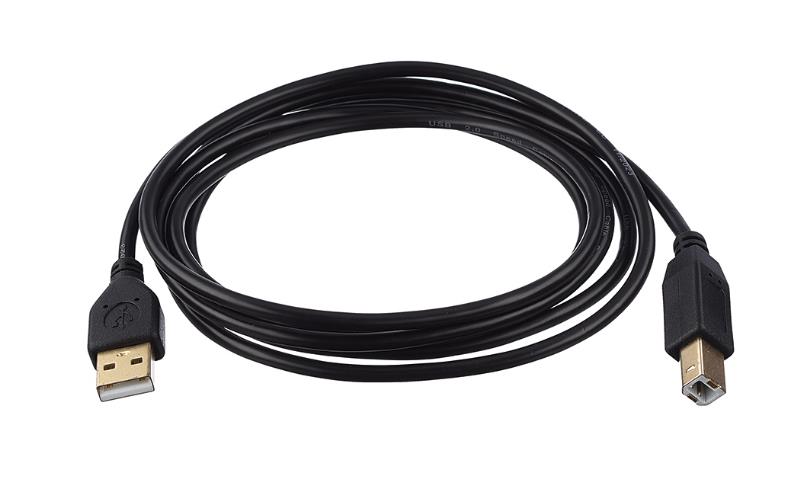 Кабель GoPower 00-00027492 USB A (m) — USB B (m), 1.8 м, ПВХ, чёрный
