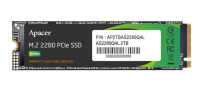 Твердотельный накопитель Apacer SSD AS2280Q4L 256Gb M.2 2280 PCIe Gen4x4, R3600/W3000 Mb/s, 3D NAND, MTBF 1.5M, NVMe 1.4, 170TBW, Retail, 3 years (AP256GAS2280Q4L-1)