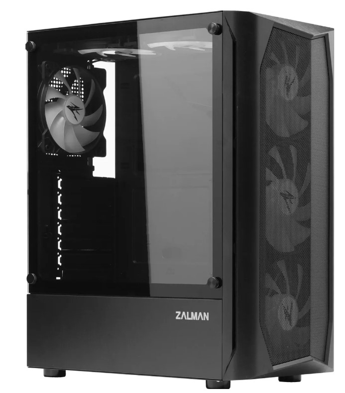 Корпус ZALMAN N4, MidiTower, ATX, с БП, черный