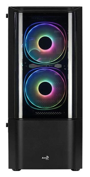 Корпус AEROCOOL Quantum-G-BK-v2, MidiTower, ATX/micro ATX/mini-ITX, черный, с окном