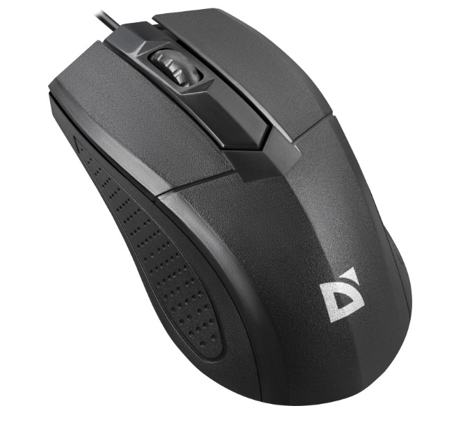 (Поврежденная упаковка) Мышь проводная Defender Optimum MB-270 черный, 1200 dpi, USB, кнопки - 3