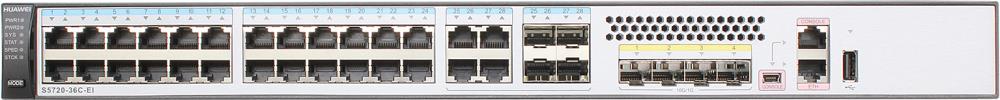 Коммутатор Huawei S5720-36C-EI-AC, 24×1GbE + 4×10G SFP+, L3+