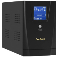 ИБП Exegate EX292632RUS, 2000ВА/1200Вт, Line-Interactive, 2×Schuko, LCD