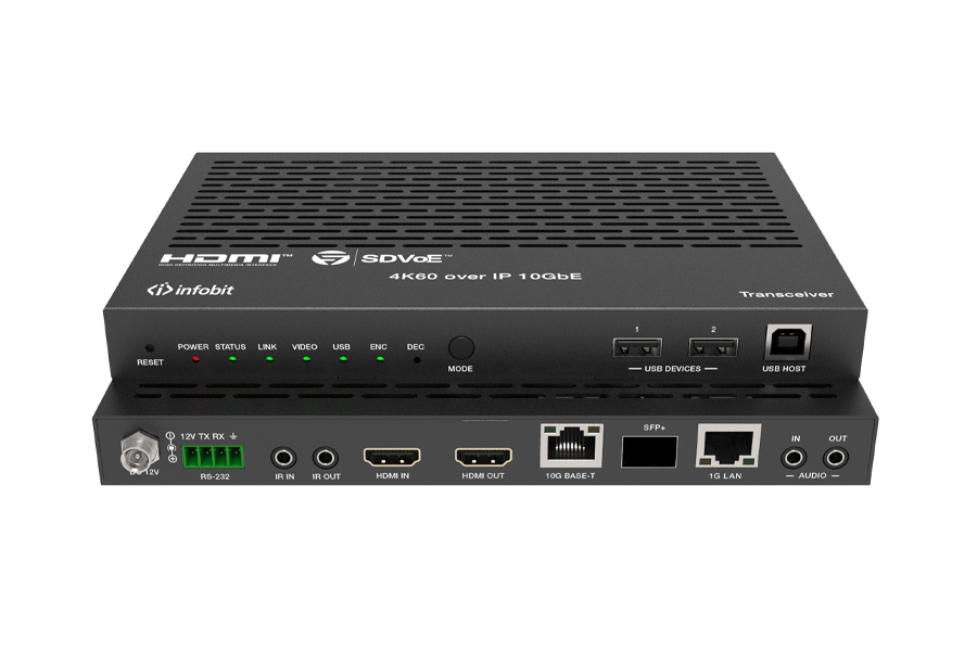 Трансивер Infobit iSwitch SDV-TR, SDVoE, 4K60, HDMI 2.0b