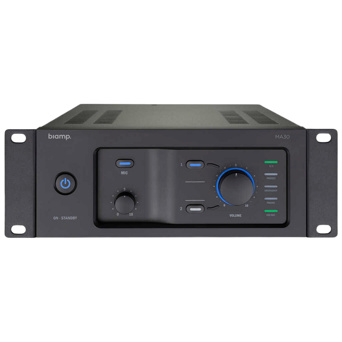 Усилитель Biamp 912.0661.900/911.0661.900, 30Вт, 4Ом/100В, микшер