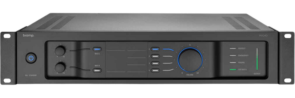 Усилитель Biamp 912.0660.900/911.0660.900, 1-канальный, 240Вт, микшер