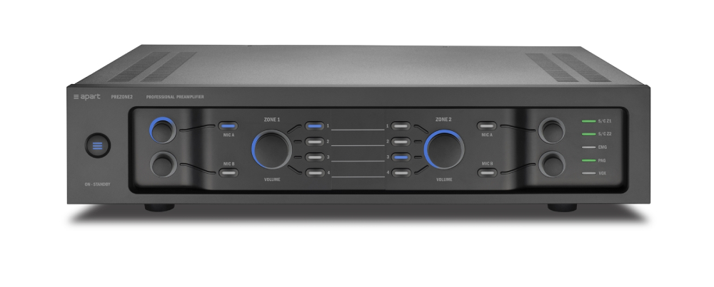 Предусилитель Biamp 912.0650.900/911.0650.900, 2 зоны, 2U