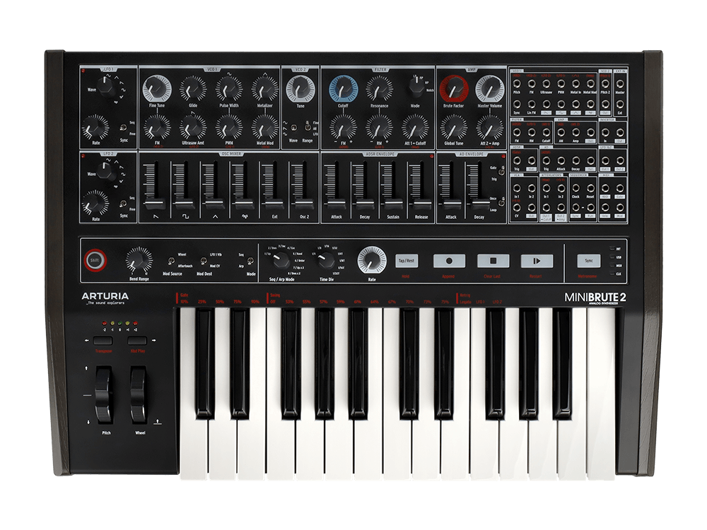 Синтезатор Arturia MiniBrute 2 Noir, 25 клавиш, лимитированная серия