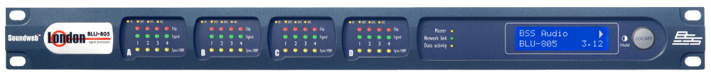 Аудиопроцессор BSS BSSBLU805M-EK, 1U, AVB, BLU link, 4 слота