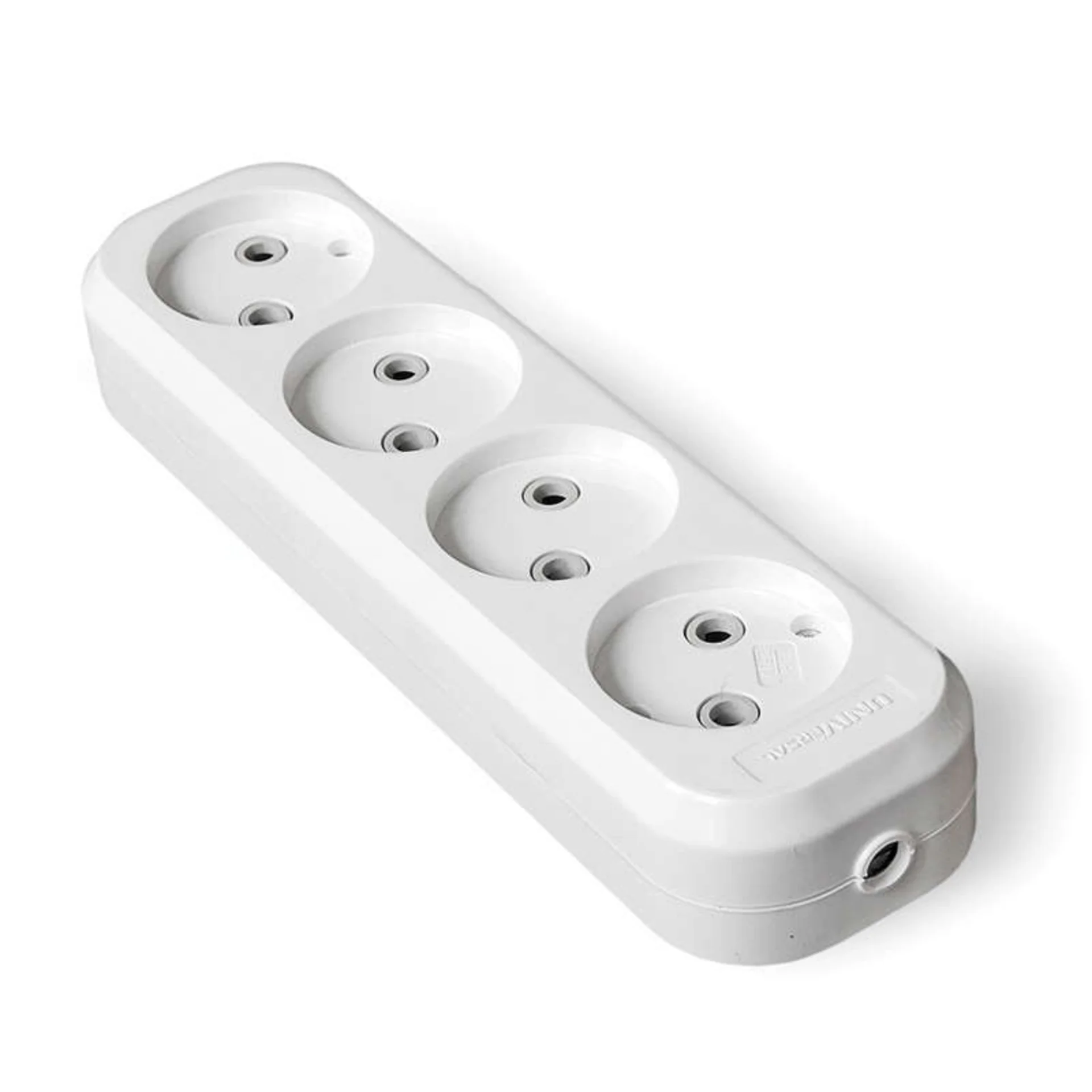 Колодка Universal E204, 4-местная, без заземления, 10А, IP20