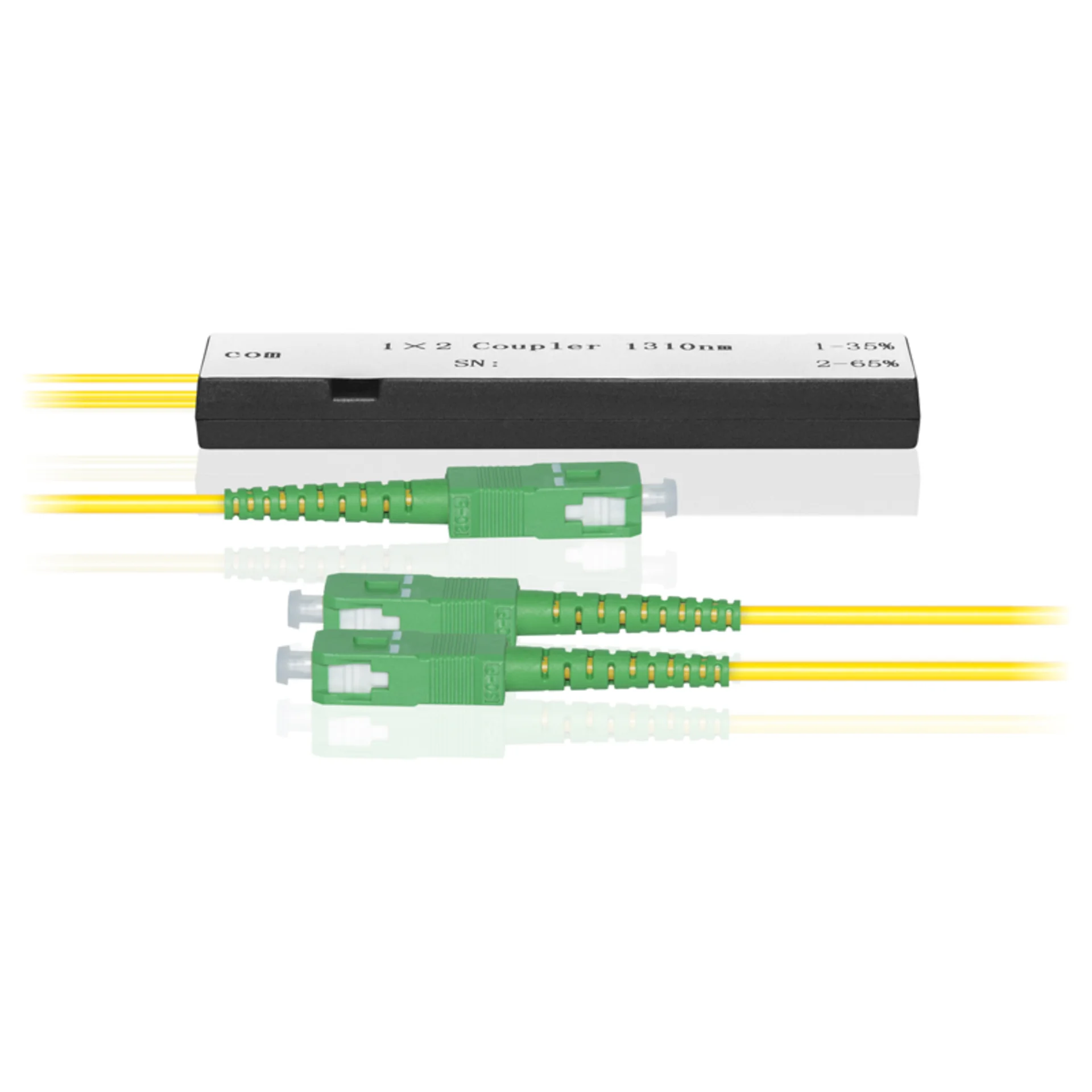 Делитель оптический SNR SNR-CPC-1x2-40/60-SC/APC, 1×2, 1310/1490/1550нм, 40/60, SC/APC
